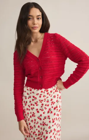 ROMANCE CARDIGAN / CHERRY