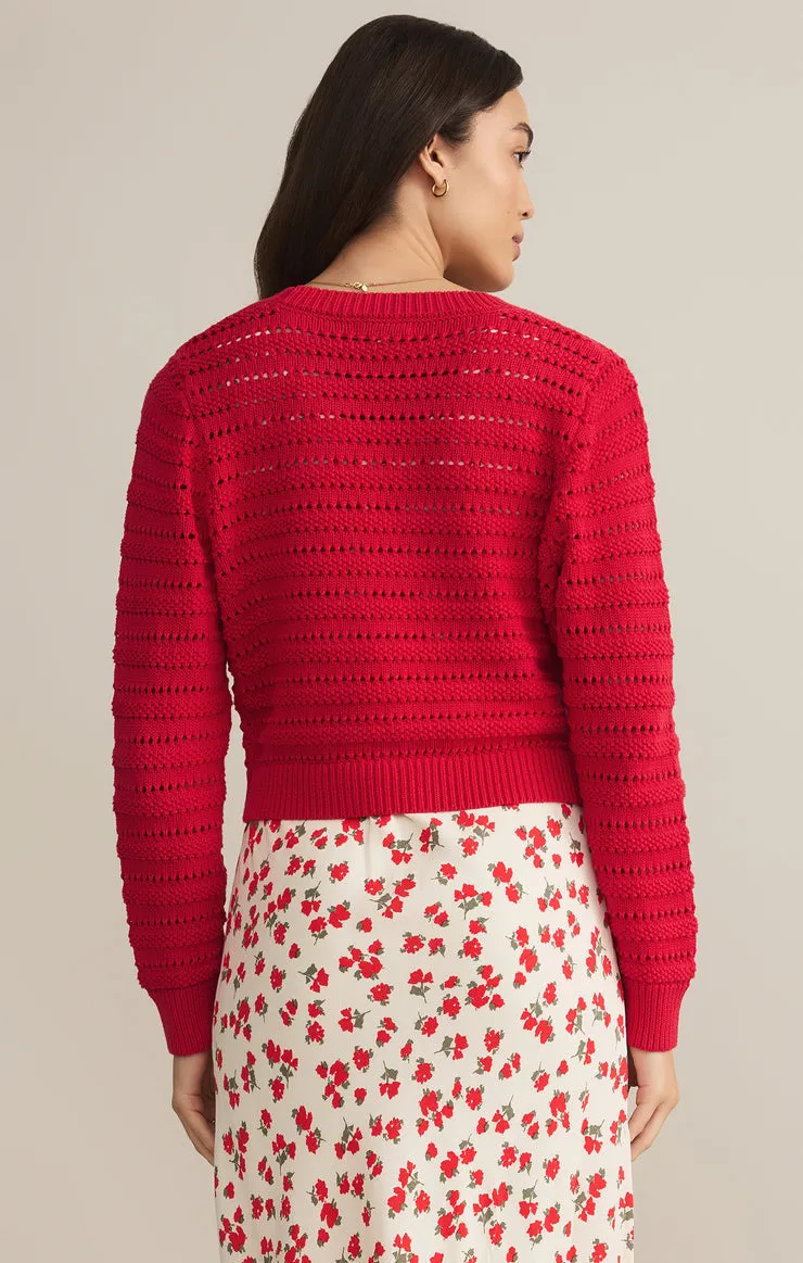 ROMANCE CARDIGAN / CHERRY