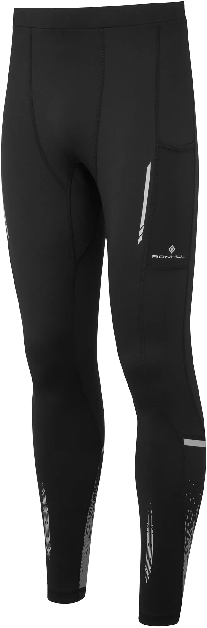 Ronhill Tech Reflect Mens Long Running Tights - Black