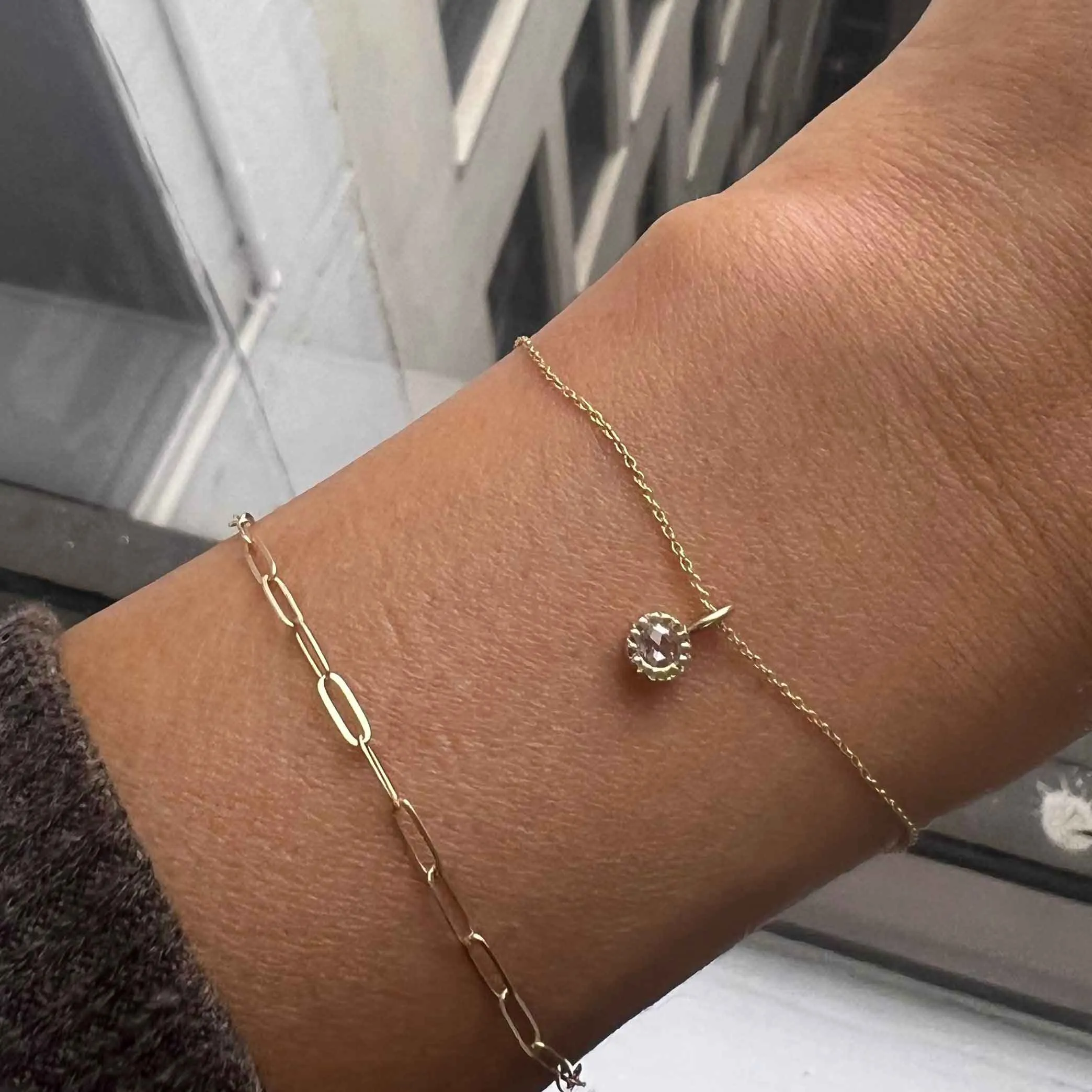 Rose Cut Diamond Mazurka Bracelet