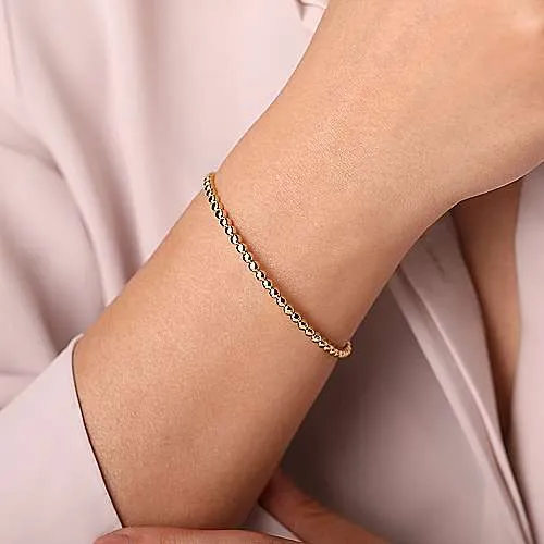 Round Beaded Cuff Bracelet