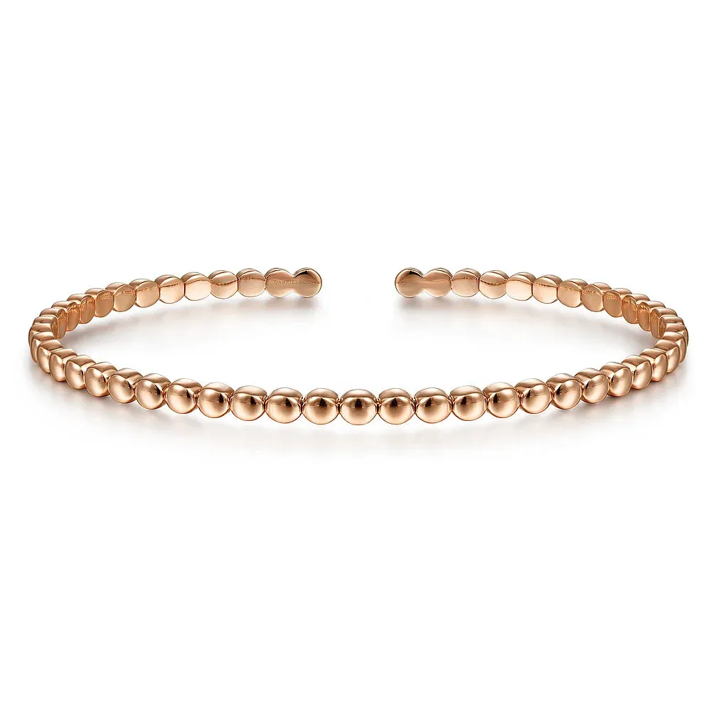 Round Beaded Cuff Bracelet
