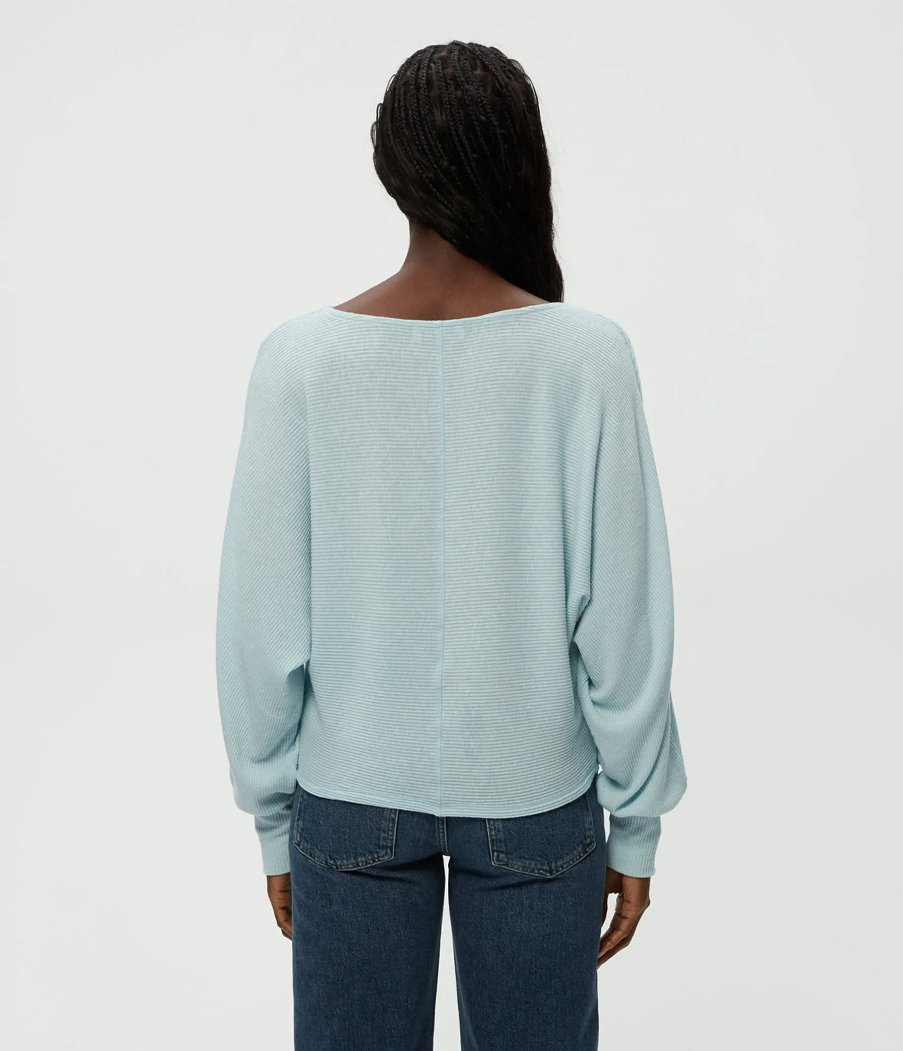 Roxy Balloon Sleeve Ribbed Top