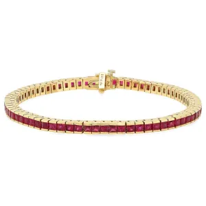 Ruby Tennis Bracelet