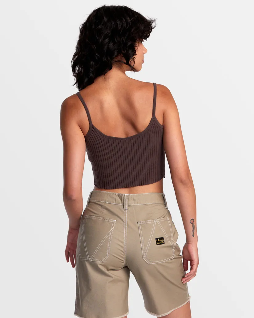 RVCA Womens Silhouette Knitted Tank