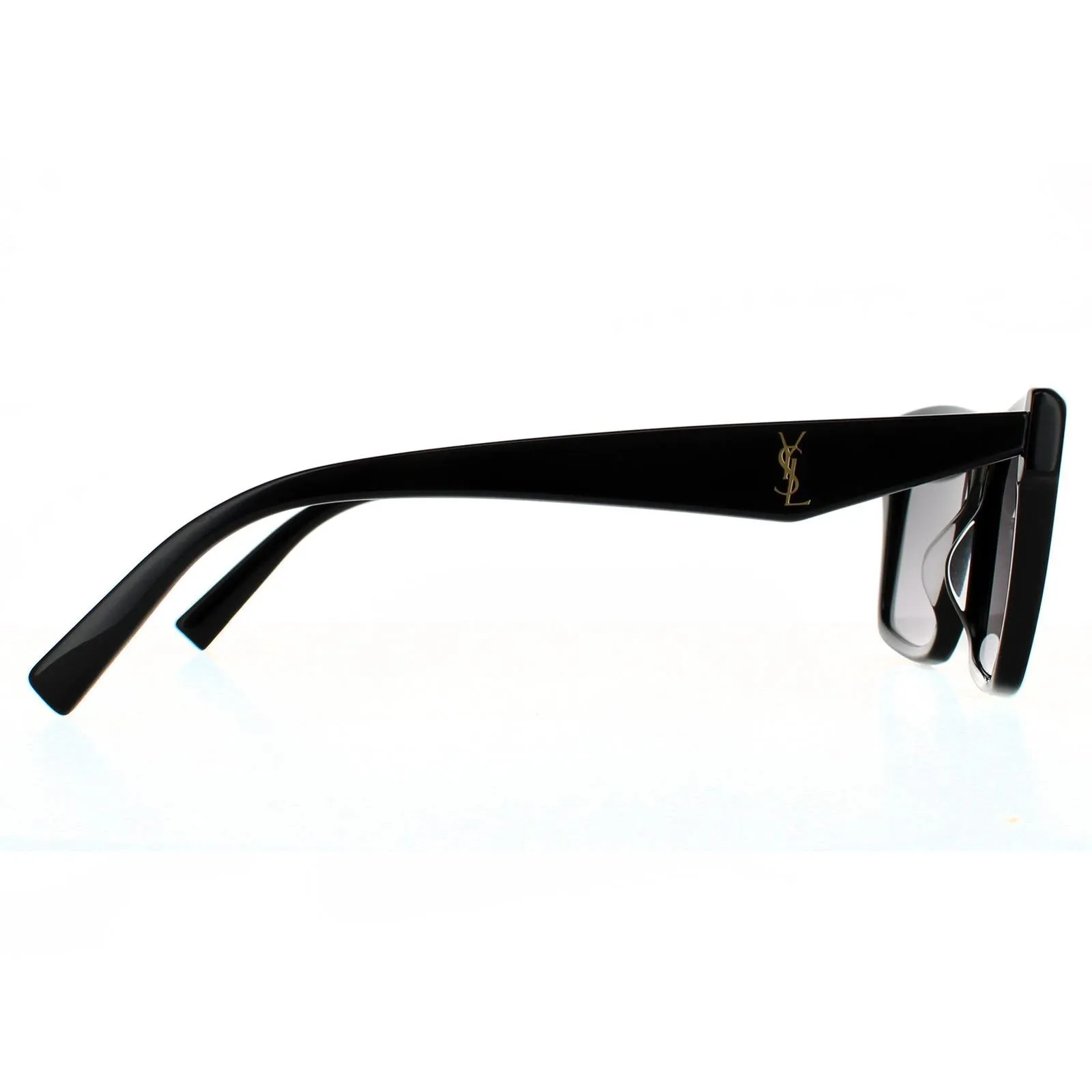 Saint Laurent Sunglasses SL M104 001 Shiny Black Grey Gradient