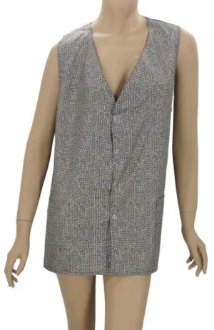 Salon Vest Weave Print