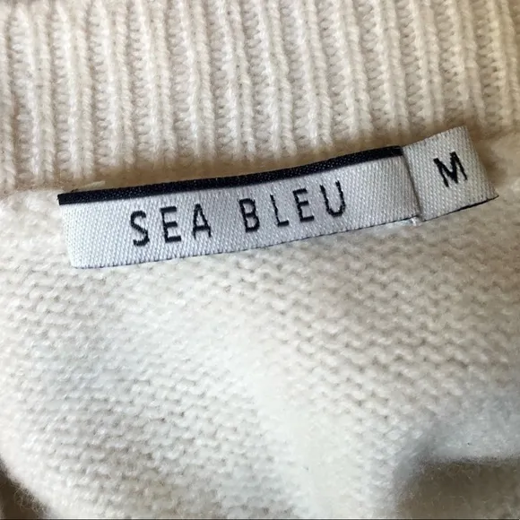 Sea Bleu Cold Shoulder Cashmere Sweater - M