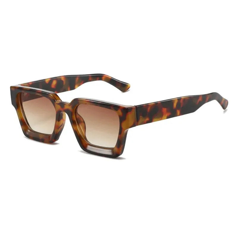 SHAUNA Popular Square Sunglasses for Men and Women