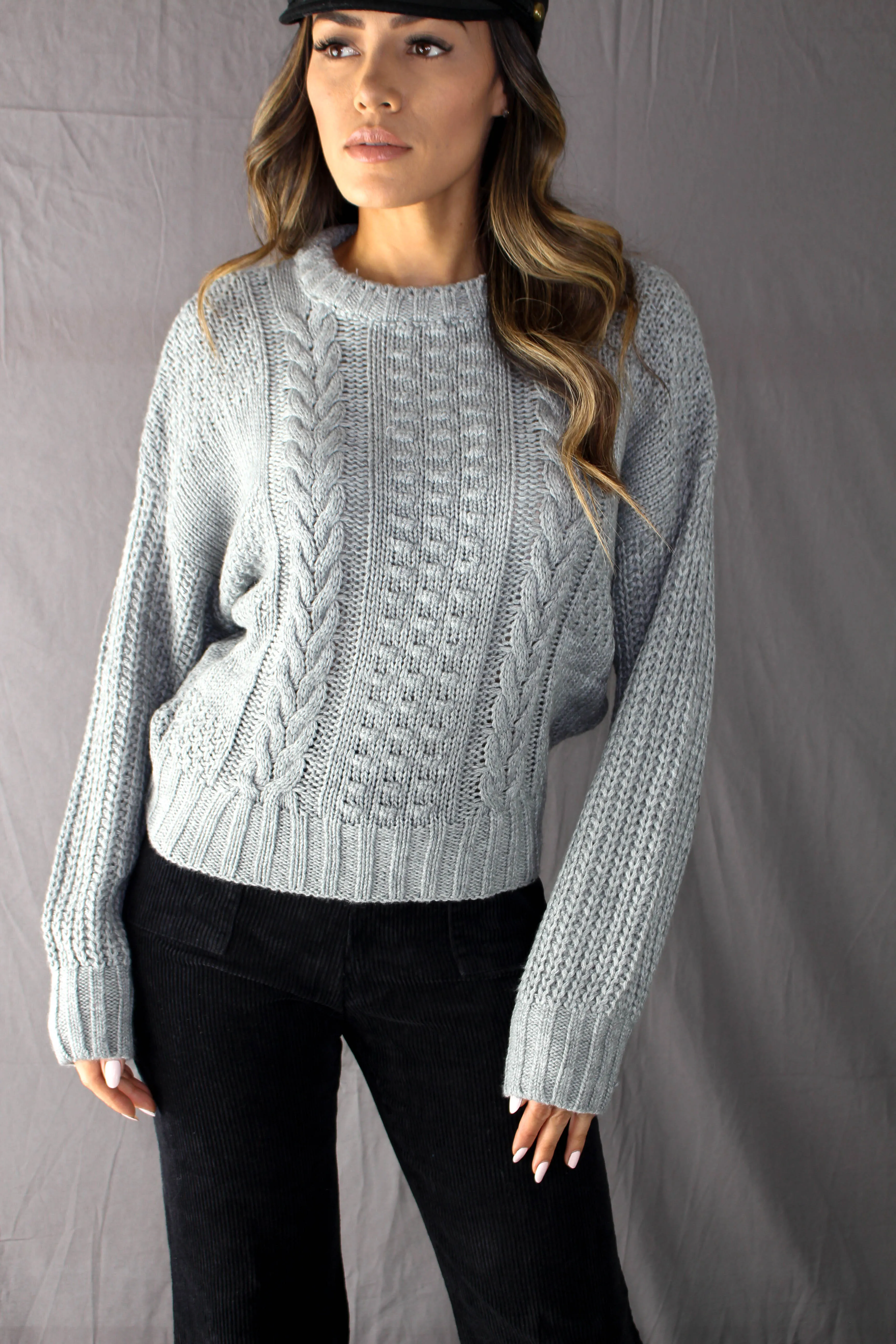 Shawme Cable Knit Sweater