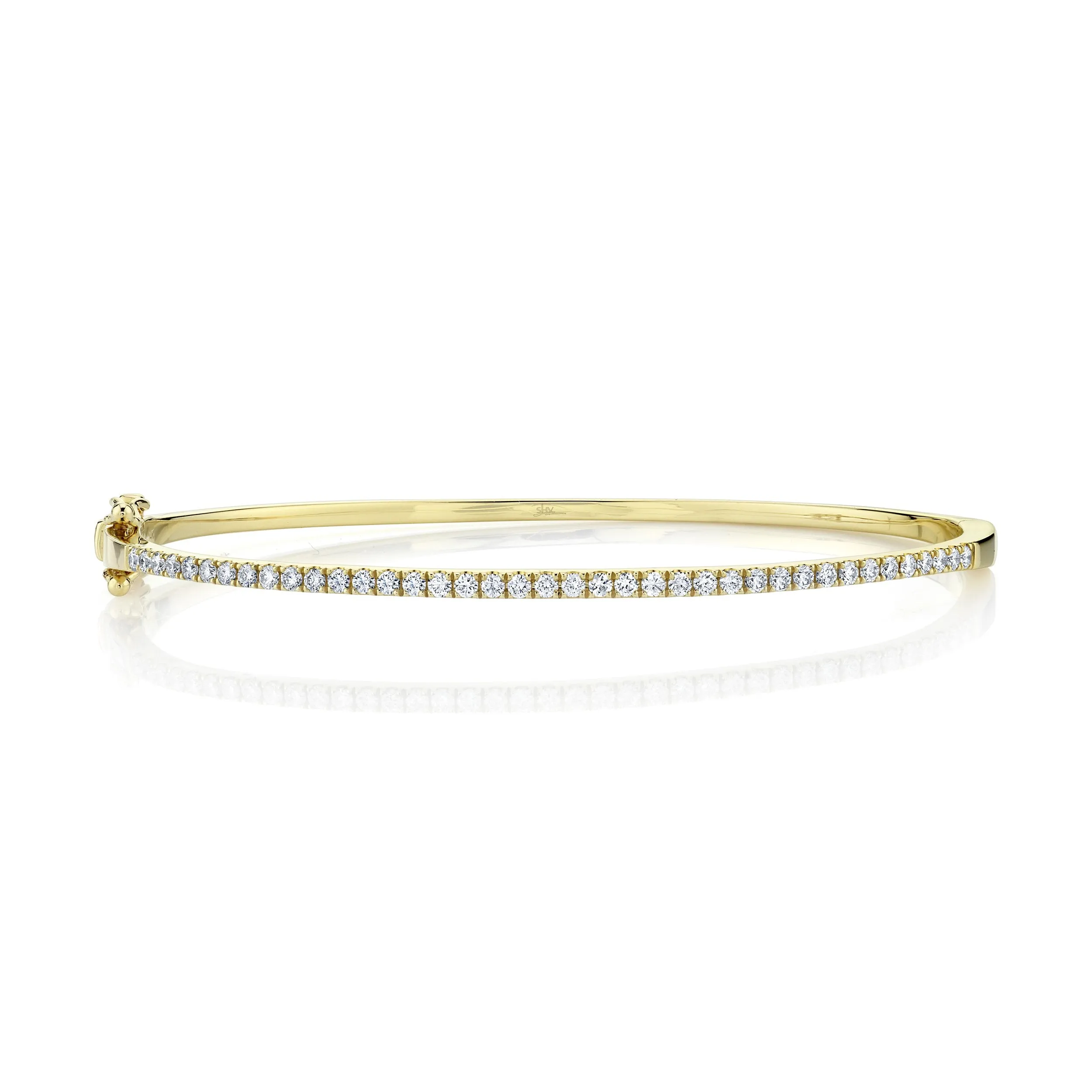 Shy Creation Single Row Diamond Bangle Bracelet
