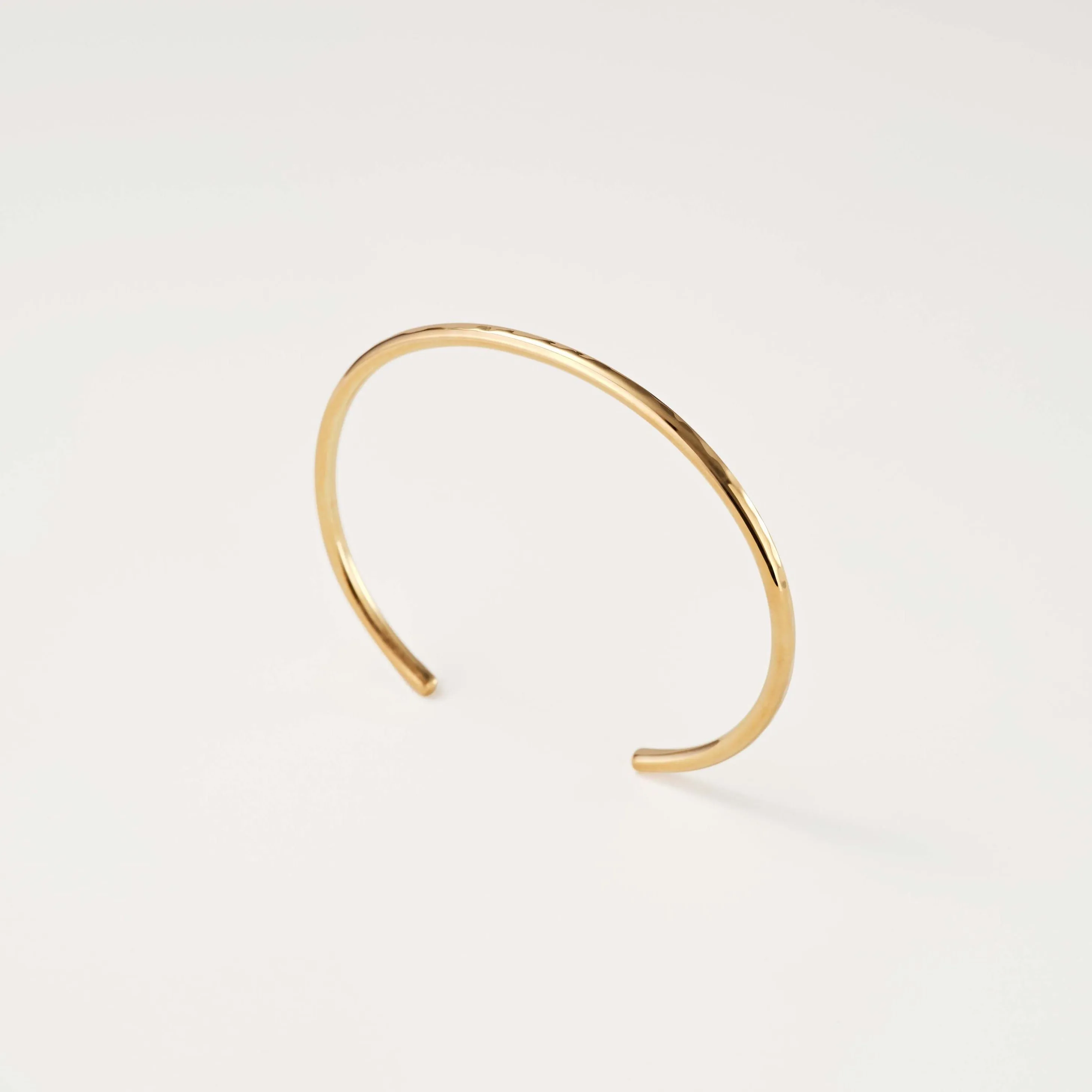 Sidra Thin Hammered Cuff