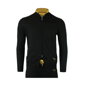 Silk and Cashmere Black Cardigan