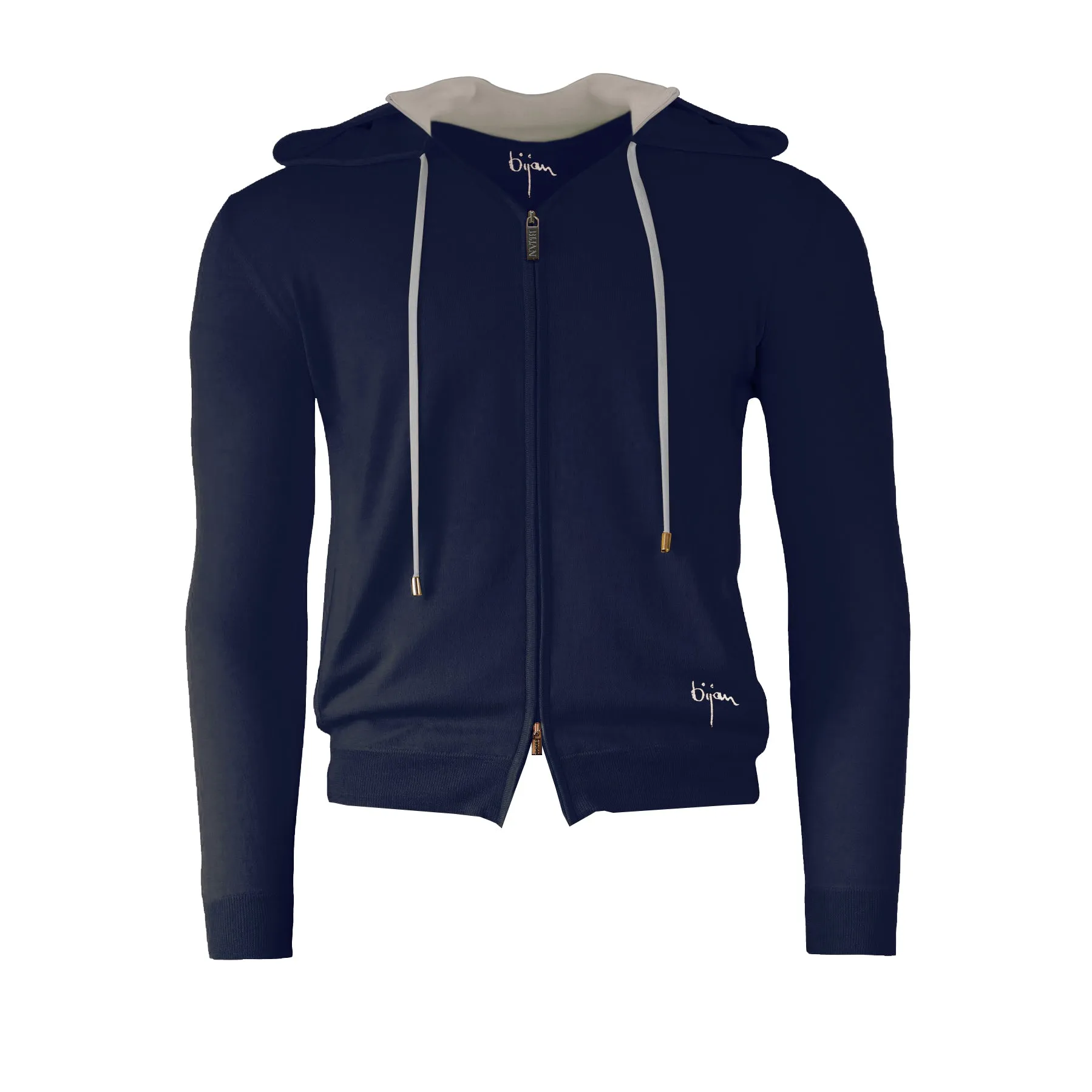 Silk and Cashmere Cardigan with Hoodie
