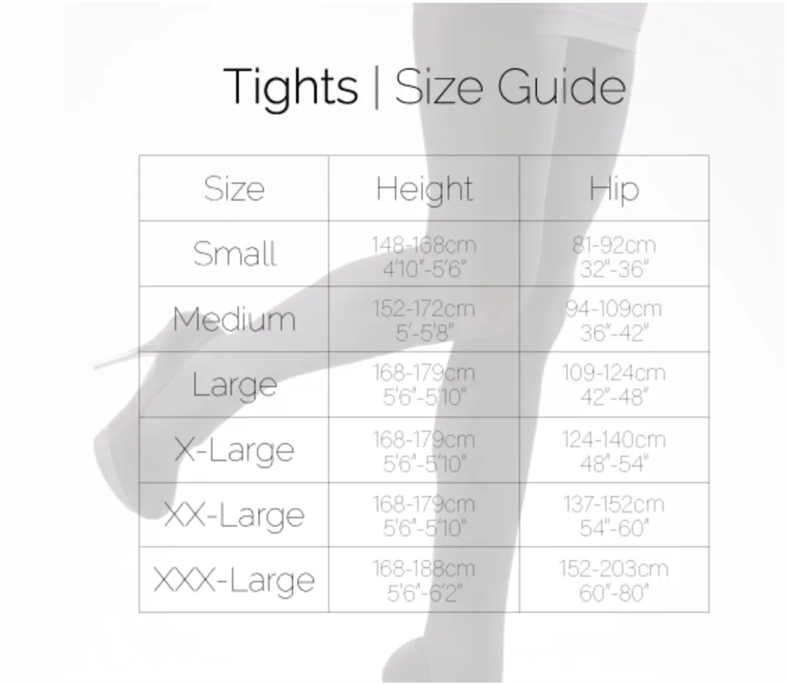 SILKY 300 Denier Fleece Footless tights