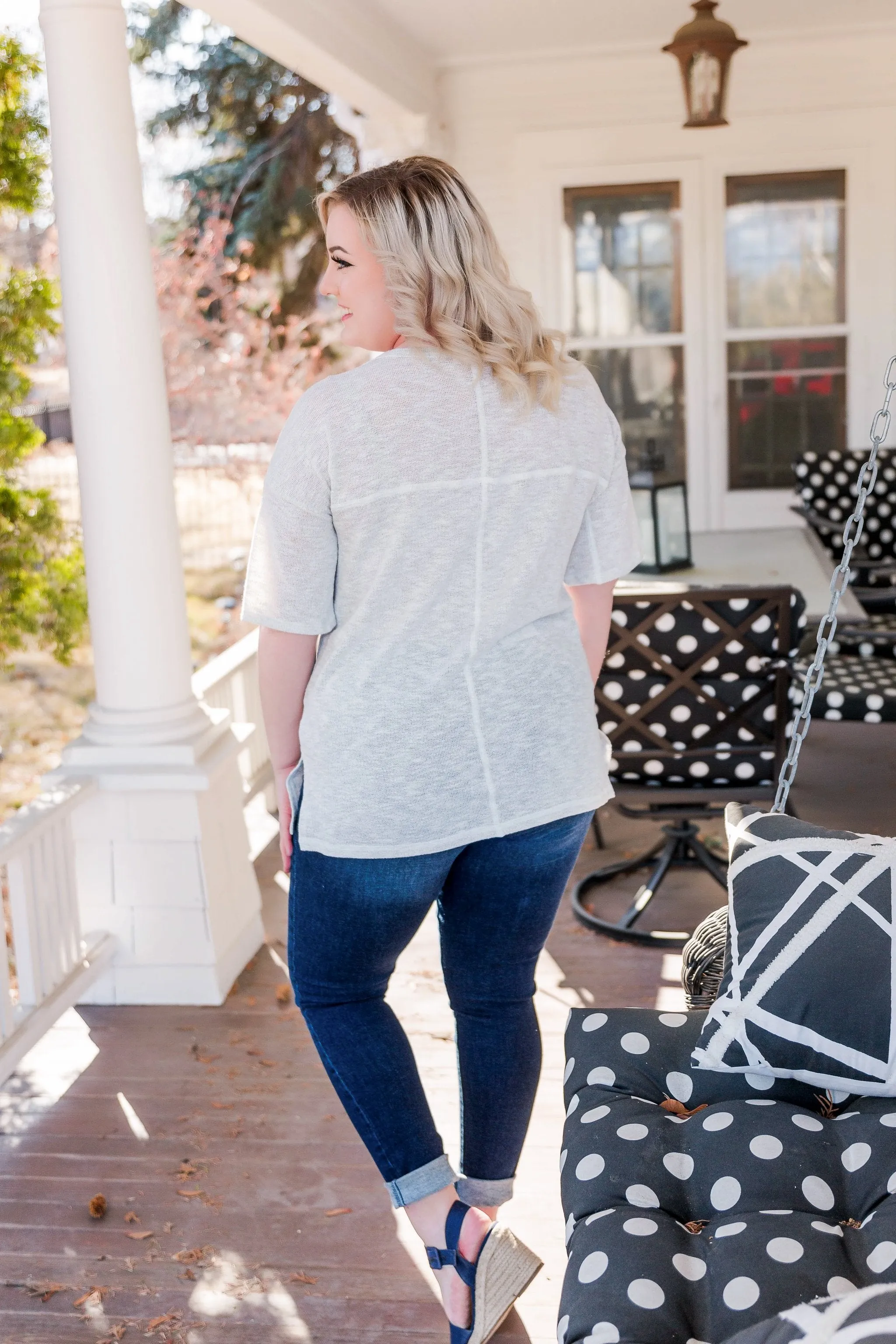 Silver Lining Knit Top