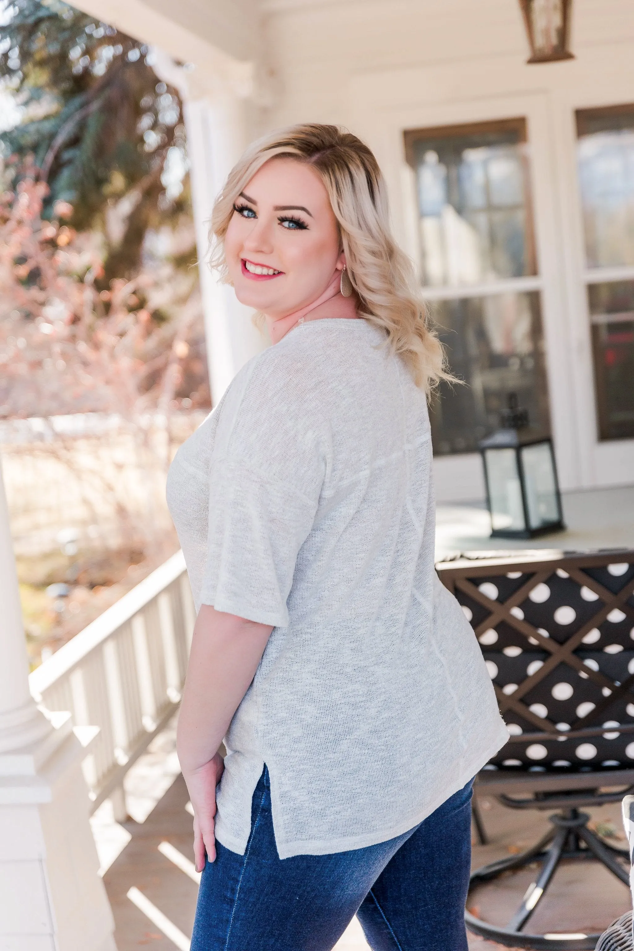 Silver Lining Knit Top