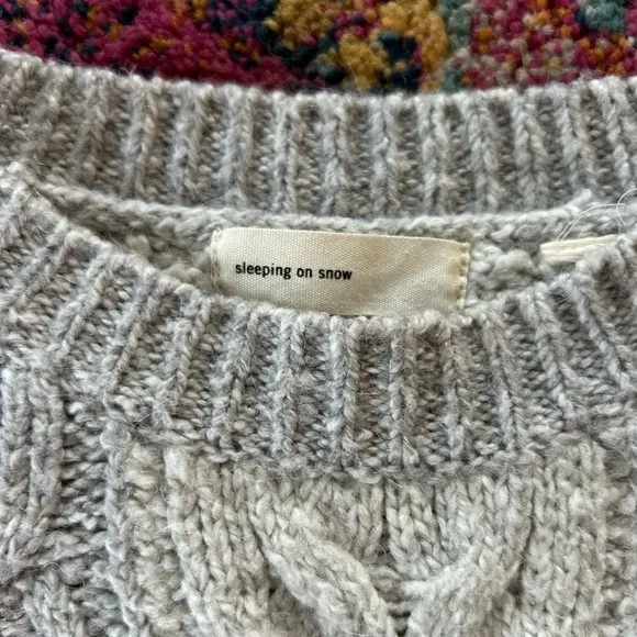 Sleeping on Snow for Anthropologie | Women’s cream/grey alpaca blend sweater, S