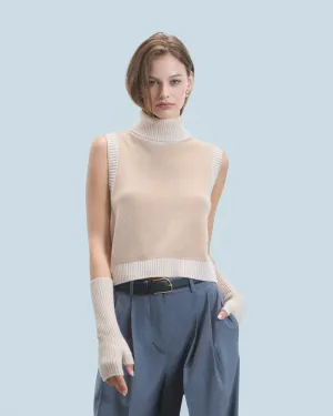 Sleeveless Sweater (H24 / WOMEN / Beige)