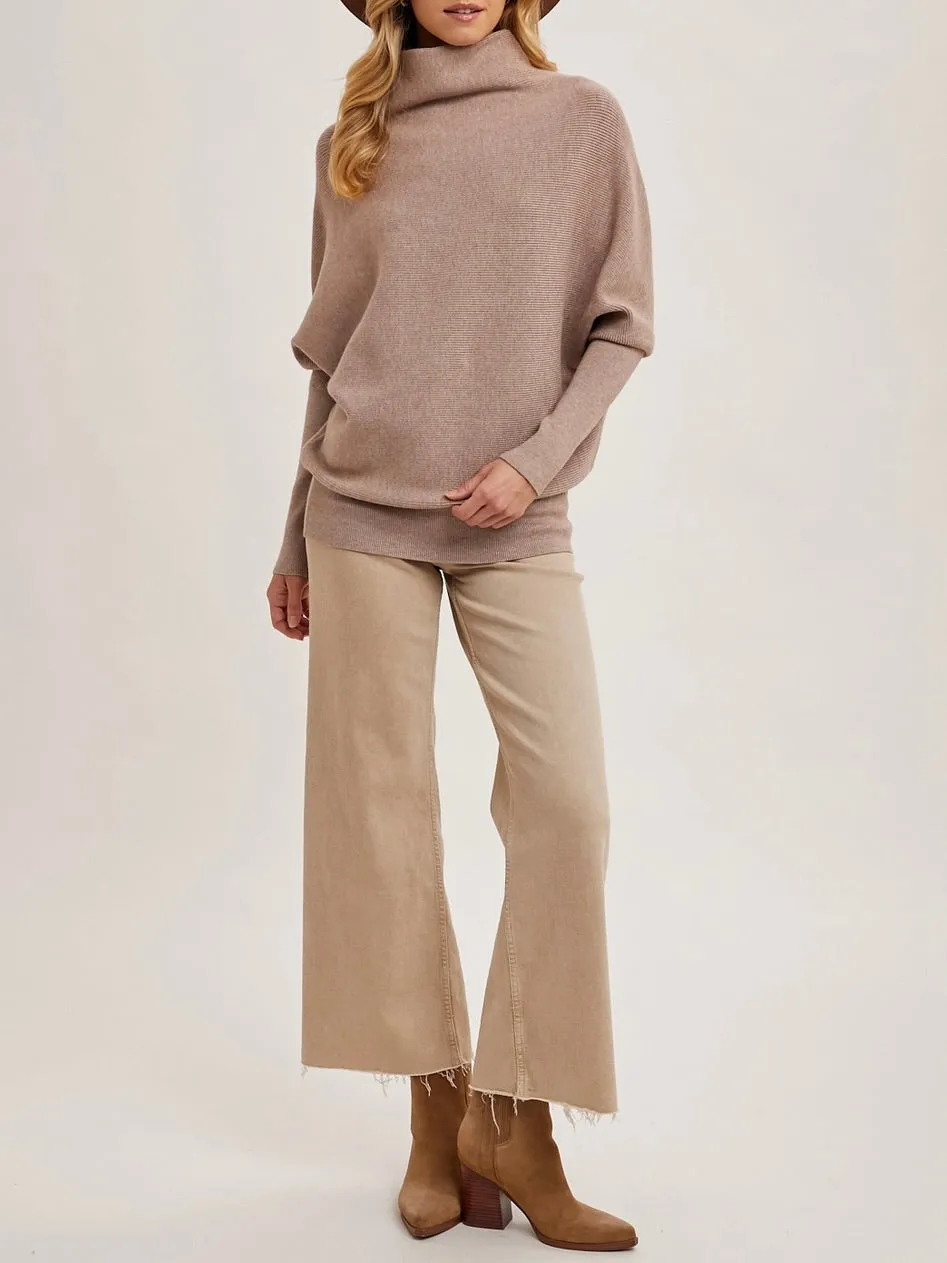 Slouchy Dolman Sweater - Latte FINAL SALE