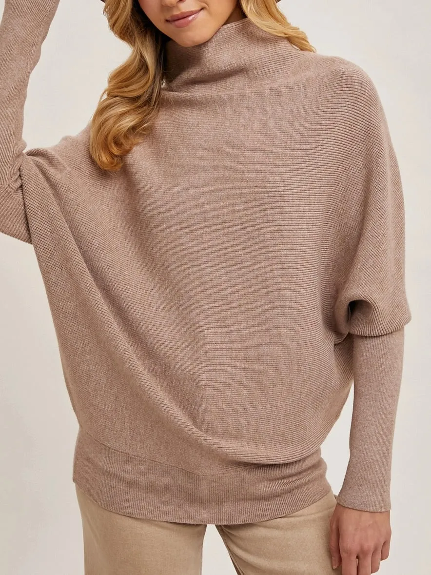Slouchy Dolman Sweater - Latte FINAL SALE