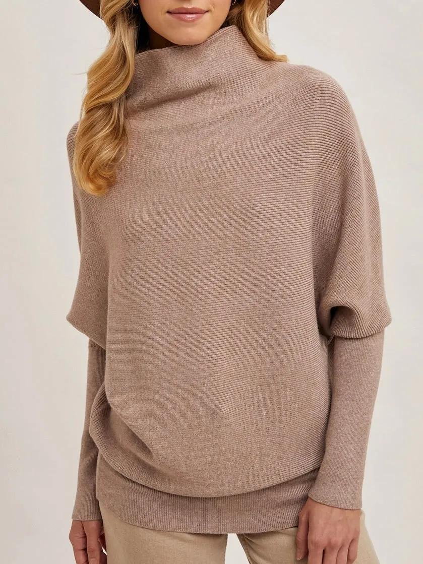 Slouchy Dolman Sweater - Latte FINAL SALE