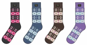 Socks-Ladies Polar Extreme Pattern Sock, Snow
