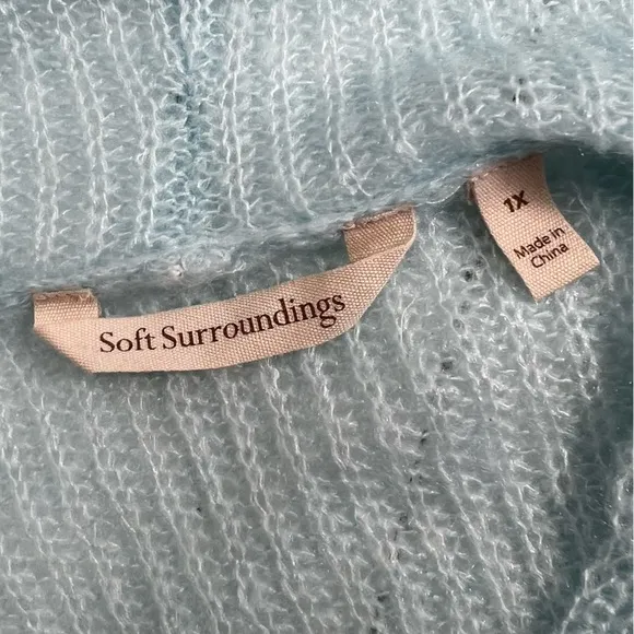 Soft Surroundings Lessie Hooded Duster Cardigan Sweater