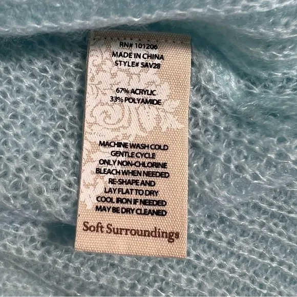 Soft Surroundings Lessie Hooded Duster Cardigan Sweater