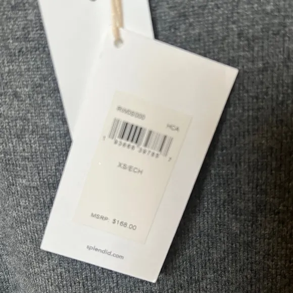 SPLENDID Women’s Dark Gray Wool Cashmere Blend Crewneck Sweater Size XS NEW