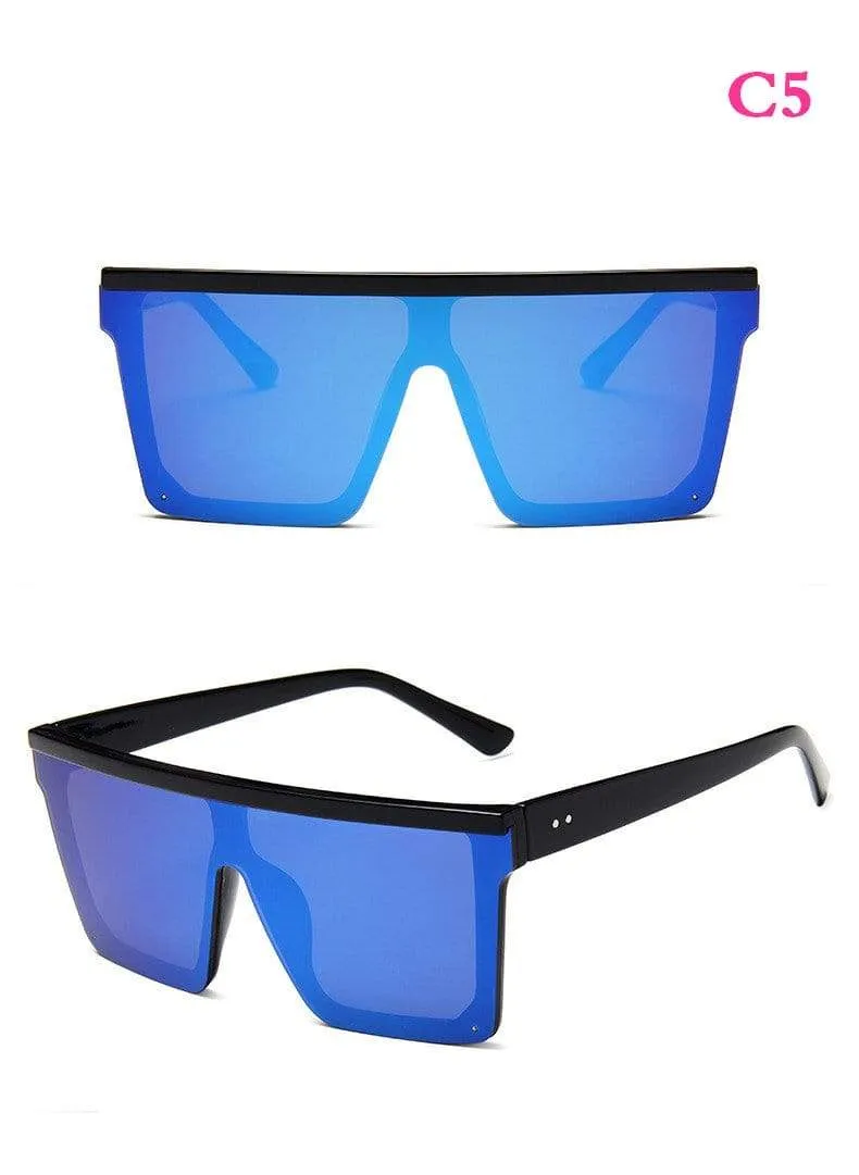 Square Oversized Sunglasses Women Gradient Glasses Women Luxury Brand Designer Outdoor Ladies UV400 Eyeglasses