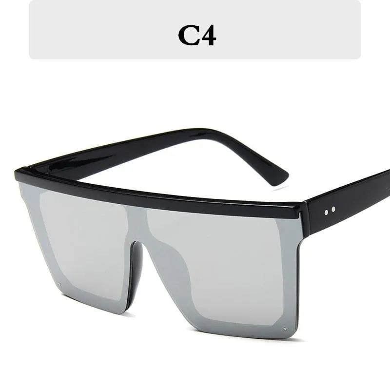 Square Oversized Sunglasses Women Gradient Glasses Women Luxury Brand Designer Outdoor Ladies UV400 Eyeglasses