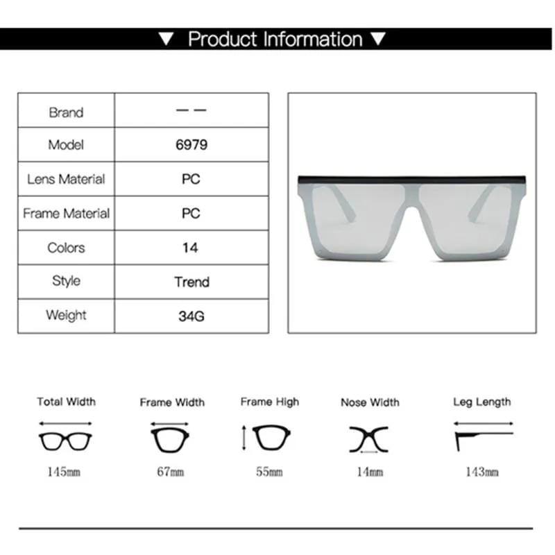 Square Oversized Sunglasses Women Gradient Glasses Women Luxury Brand Designer Outdoor Ladies UV400 Eyeglasses