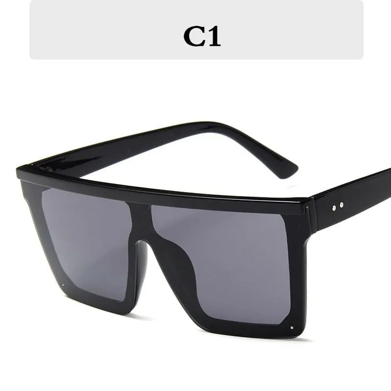 Square Oversized Sunglasses Women Gradient Glasses Women Luxury Brand Designer Outdoor Ladies UV400 Eyeglasses