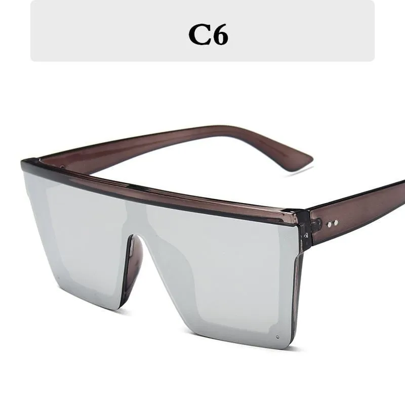 Square Oversized Sunglasses Women Gradient Glasses Women Luxury Brand Designer Outdoor Ladies UV400 Eyeglasses