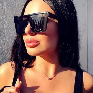 Square Oversized Sunglasses Women Gradient Glasses Women Luxury Brand Designer Outdoor Ladies UV400 Eyeglasses