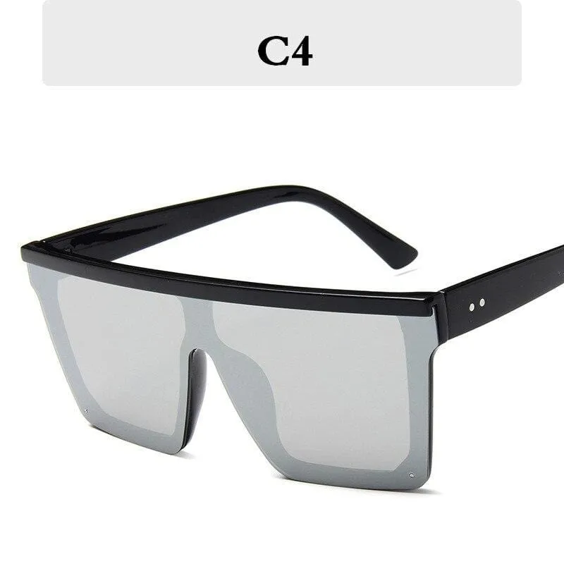 Square Oversized Sunglasses Women Gradient Glasses Women Luxury Brand Designer Outdoor Ladies UV400 Eyeglasses