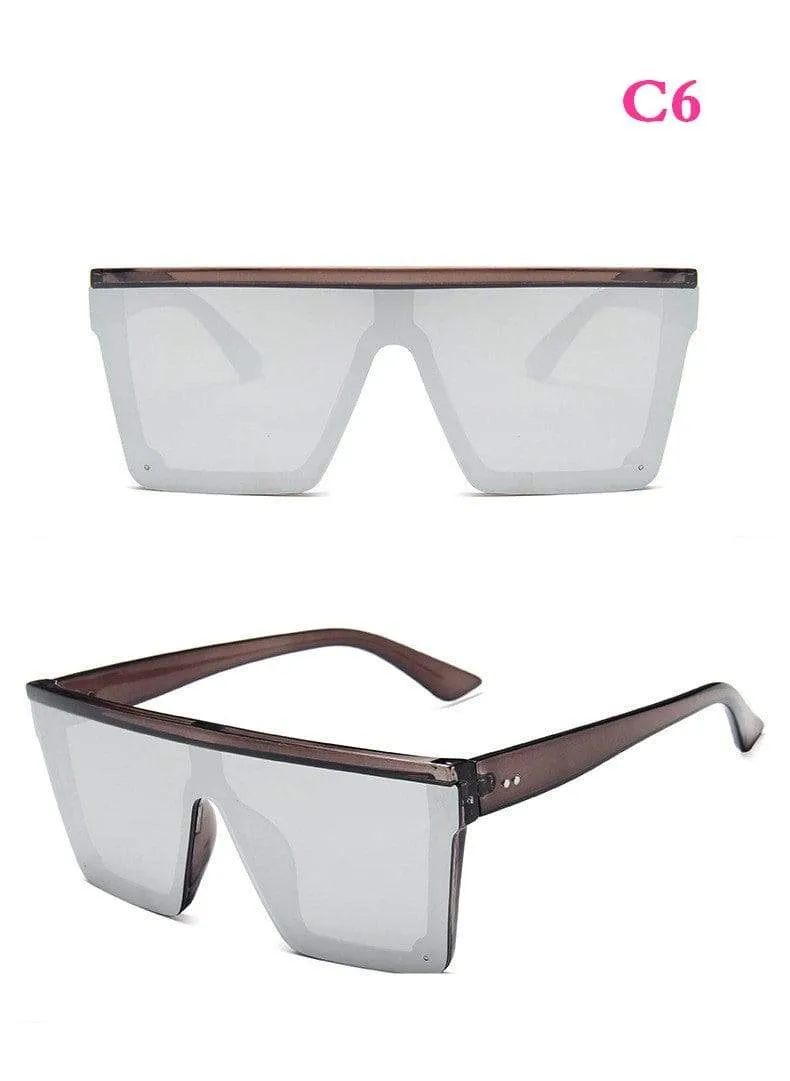Square Oversized Sunglasses Women Gradient Glasses Women Luxury Brand Designer Outdoor Ladies UV400 Eyeglasses