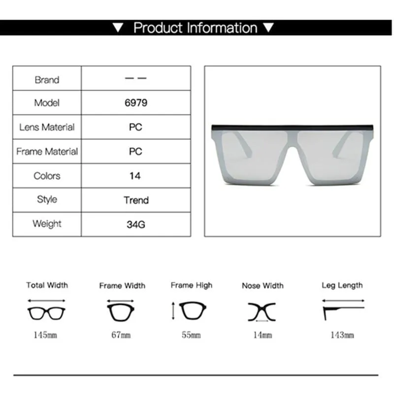 Square Oversized Sunglasses Women Gradient Glasses Women Luxury Brand Designer Outdoor Ladies UV400 Eyeglasses