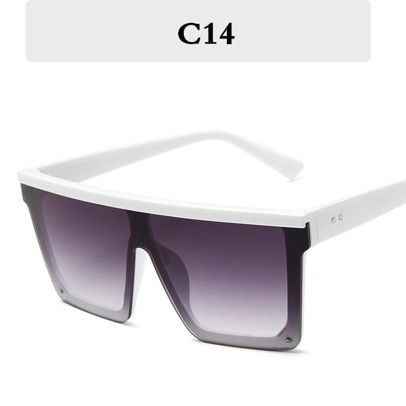Square Oversized Sunglasses Women Gradient Glasses Women Luxury Brand Designer Outdoor Ladies UV400 Eyeglasses