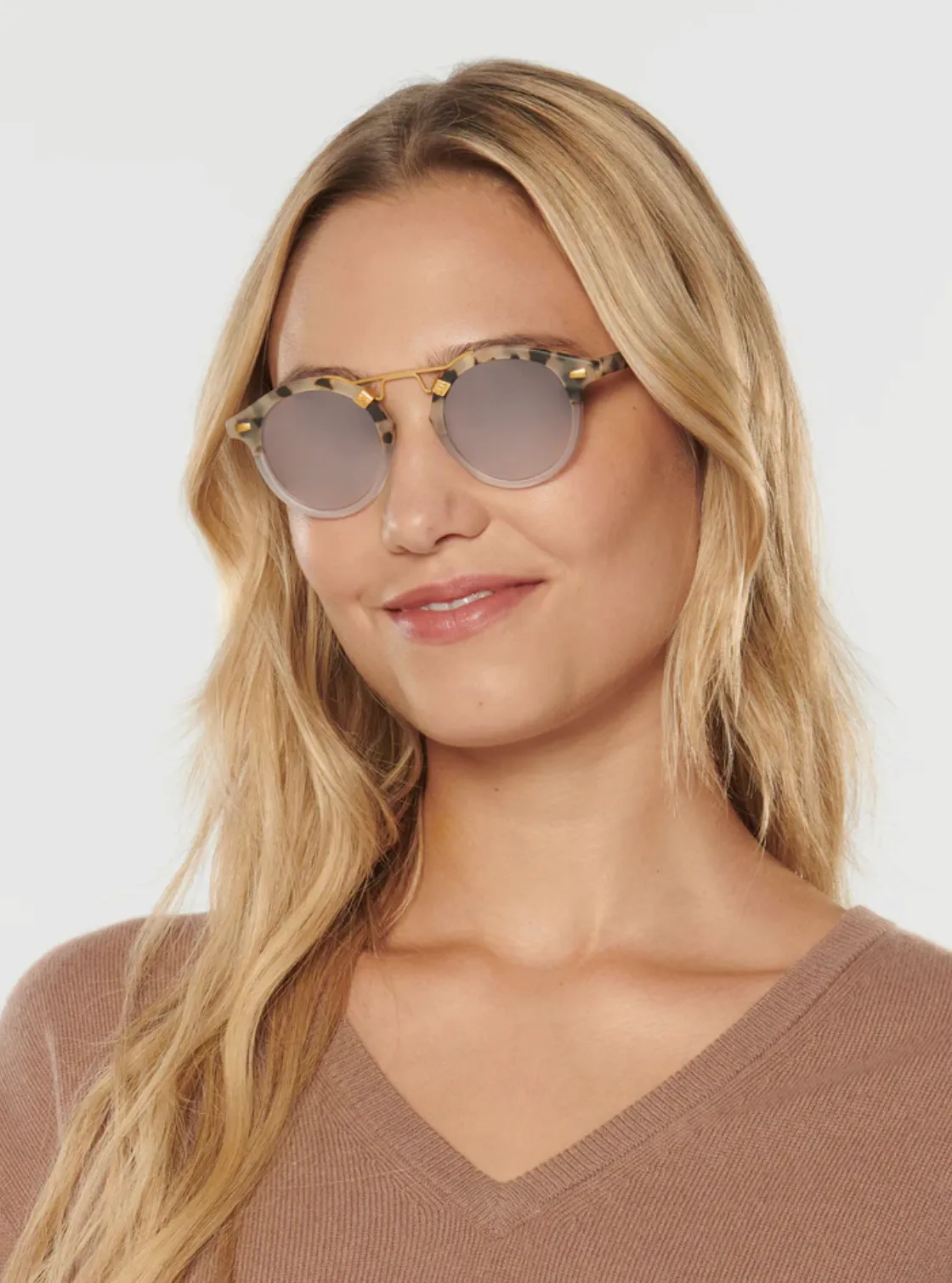 St. Louis Matte Oyster to Crystal Mirror