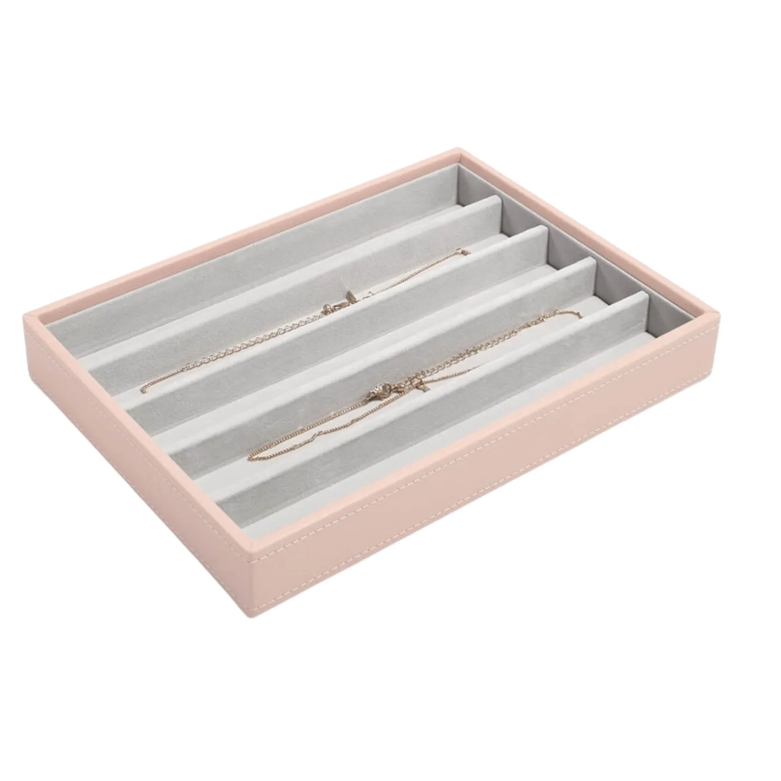 Stackers Classic Jewellery Box (5 Section Layer) - Blush