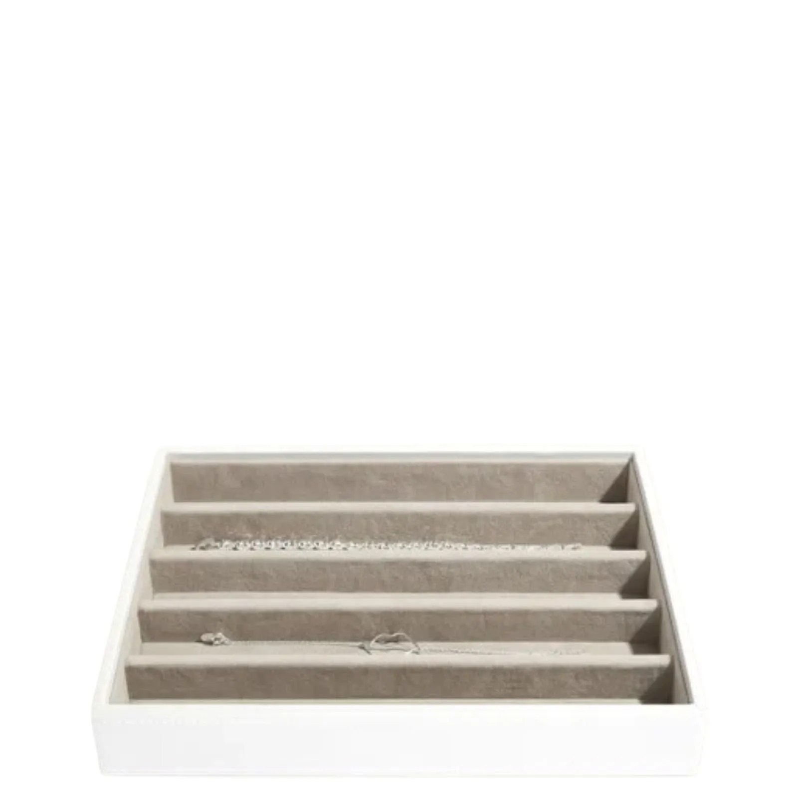 Stackers Classic Jewellery Box (5 Section Layer) - White