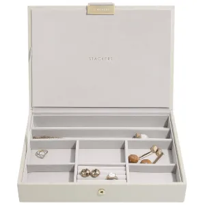 Stackers Classic Jewellery Box (Lid) - Oatmeal