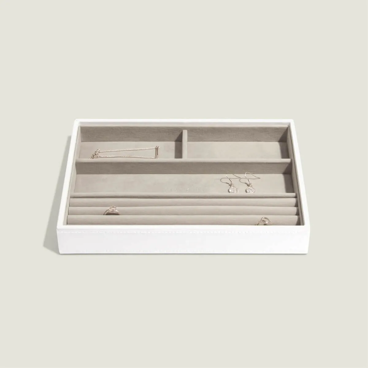 Stackers Classic Jewellery Box (Ring/Bracelets Layer) - White