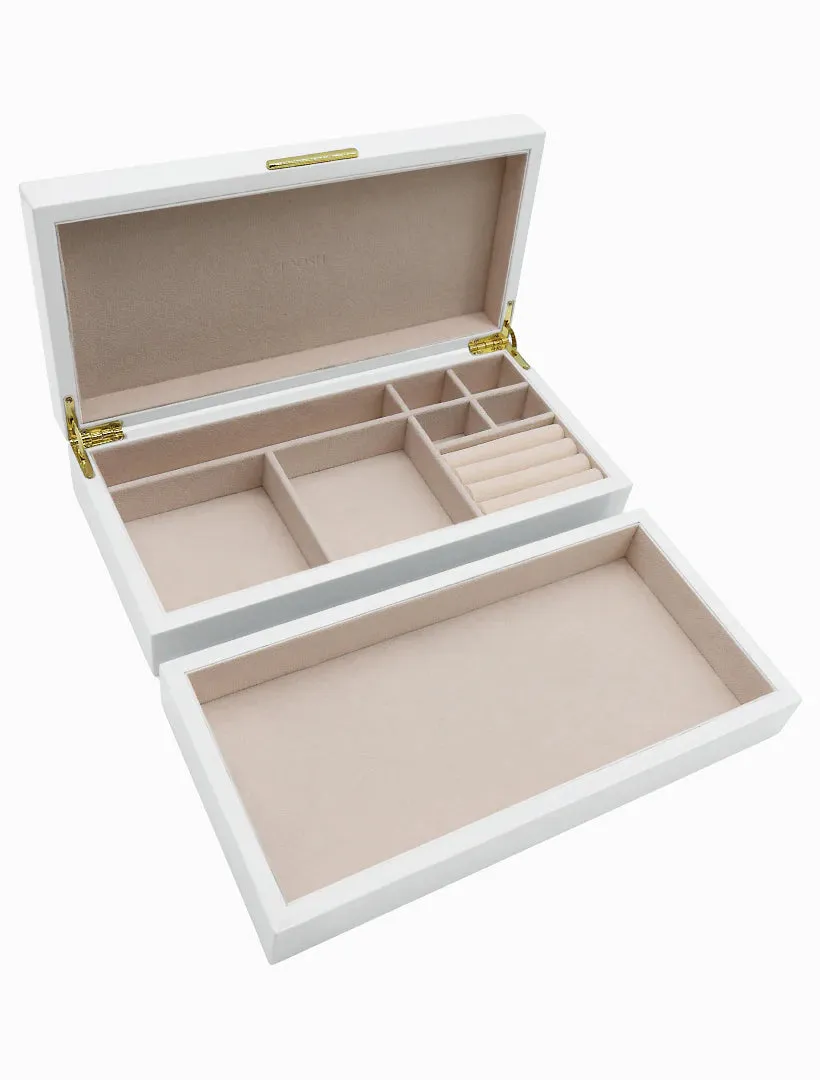 STACKING JEWELLERY BOX | WHITE