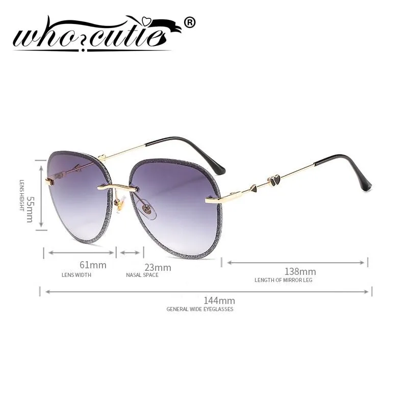STAR Imitation Rhinestone Pilot Sunglasses UV400