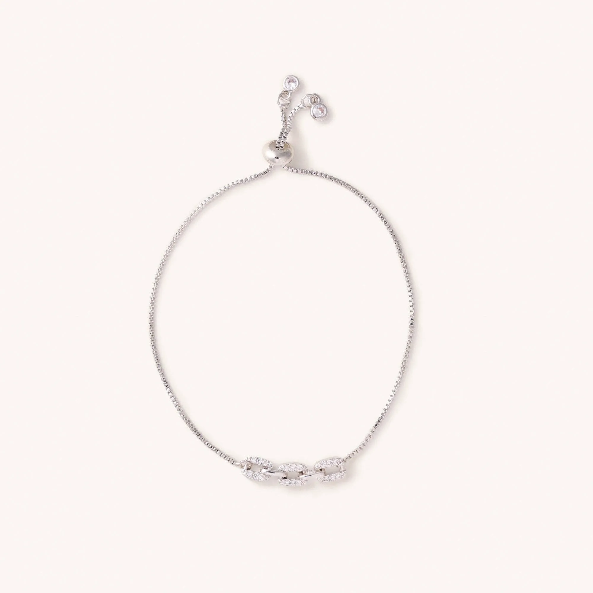 Steph Silver Slider Bracelets