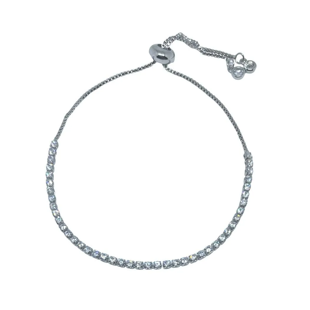 Steph Silver Slider Bracelets