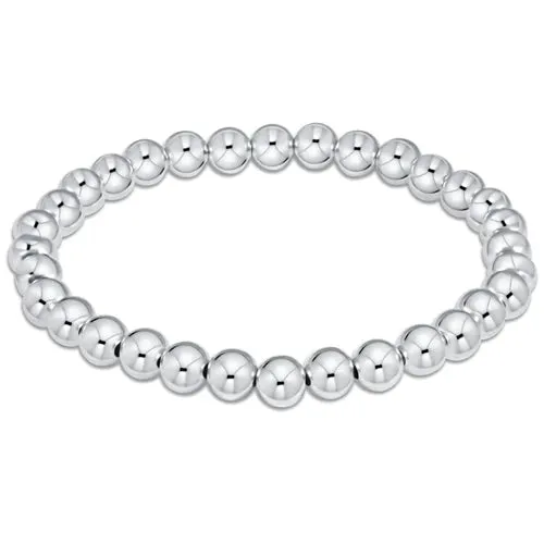 Sterling Silver Classic 6mm Bead Bracelet